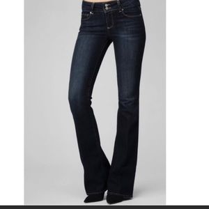 Paige Hidden Hillo Dark Wash Bootcut Jeans Size 28